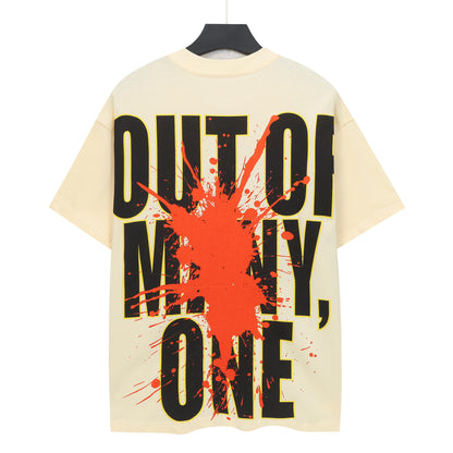 Beige Street Vintage Washed T-Shirt (Crafted Print) 5139