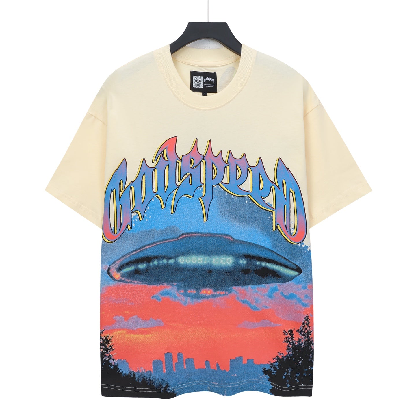 Beige Street Vintage Washed T-Shirt (Crafted Print) 5140