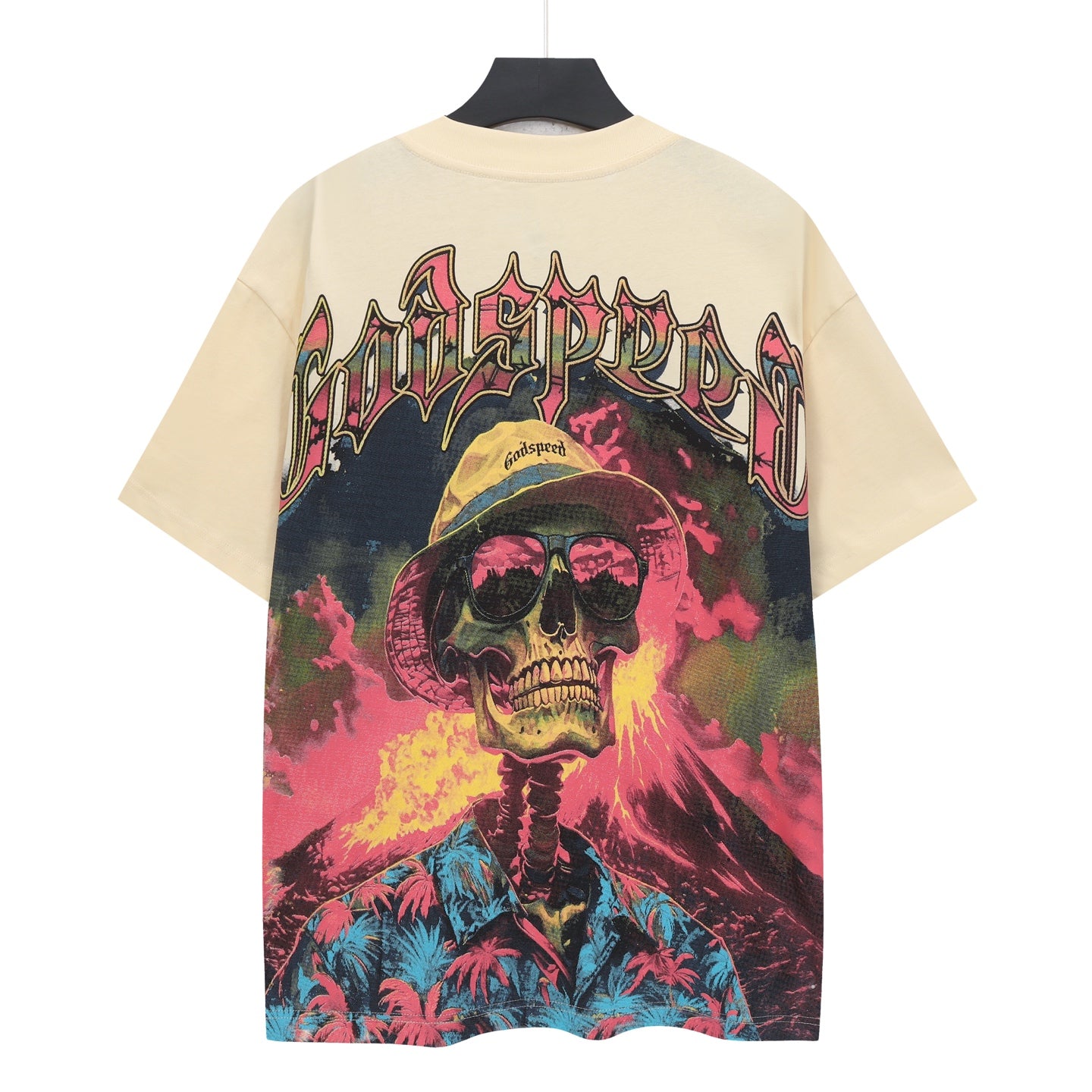 Beige Street Vintage Washed T-Shirt (Crafted Print) 5141