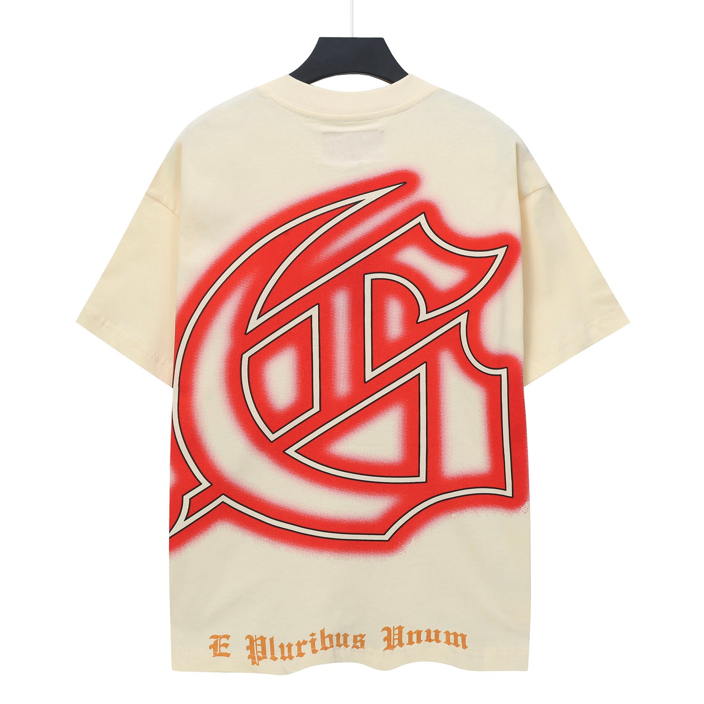 Red & Beige Street Vintage Washed T-Shirt (Crafted Print) 5142