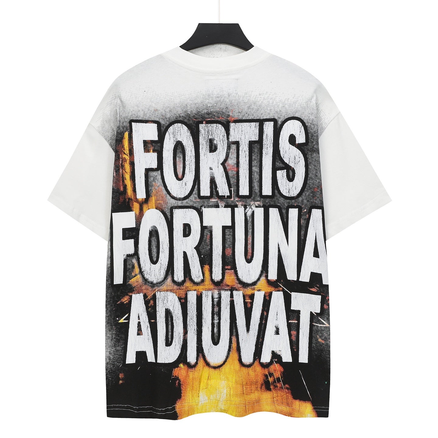White Street Vintage Washed T-Shirt (Crafted Print) 5145