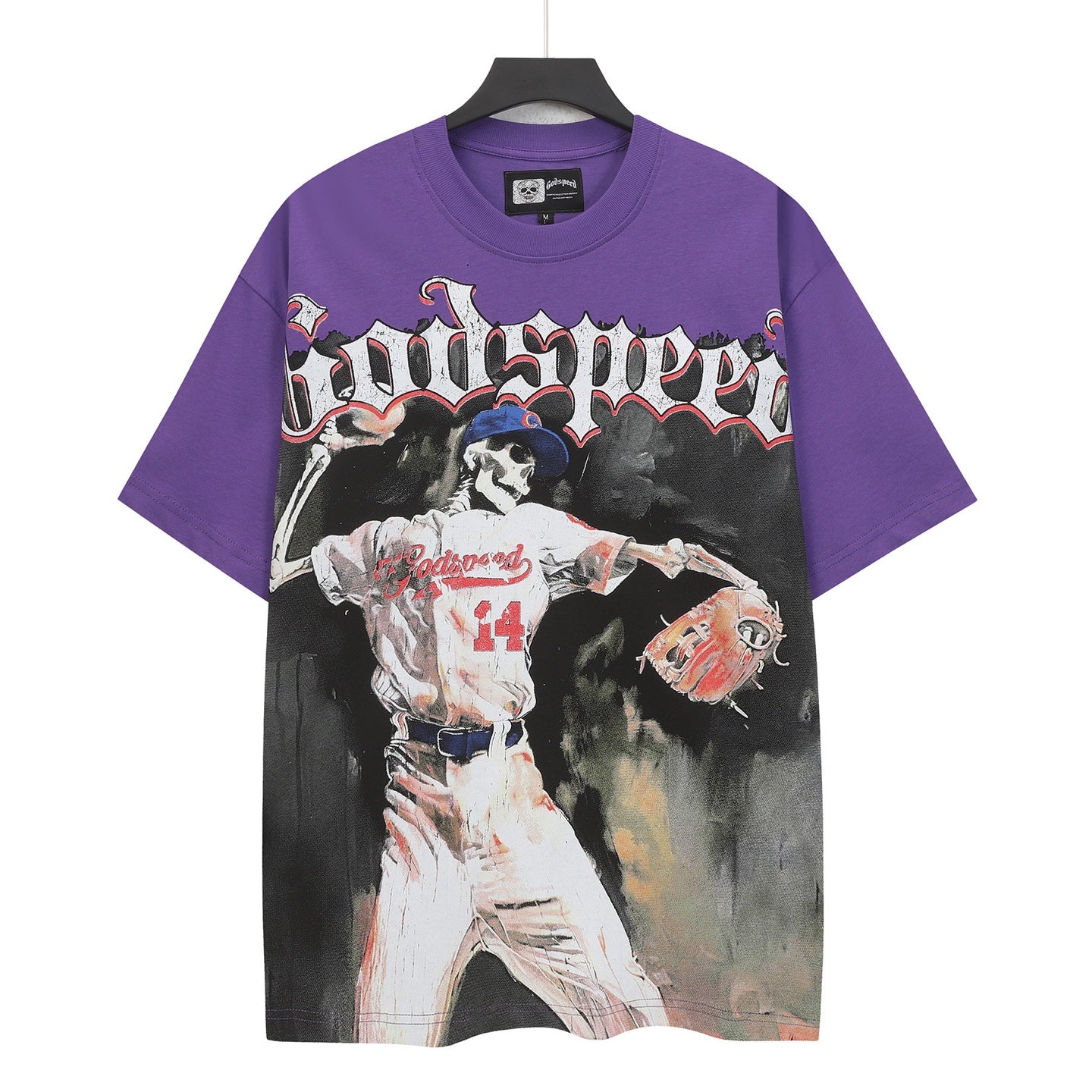 Purple Street Vintage Washed T-Shirt (Crafted Print) 5151