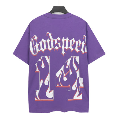 Purple Street Vintage Washed T-Shirt (Crafted Print) 5151