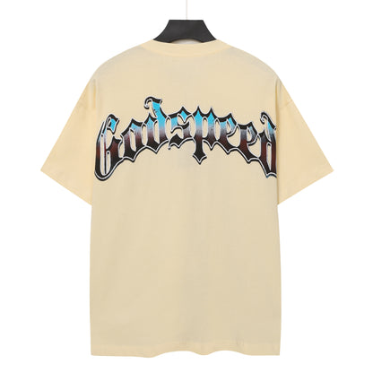 Beige & Gray Street Vintage Washed T-Shirt (Crafted Print) 5153