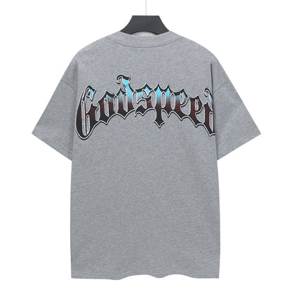 Beige & Gray Street Vintage Washed T-Shirt (Crafted Print) 5153