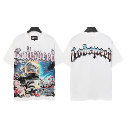 White Street Vintage Washed T-Shirt (Crafted Print) 5161