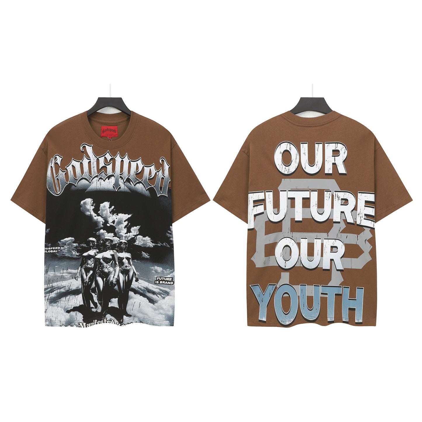 Coffee Street Vintage Washed T-Shirt (Crafted Print) 5302