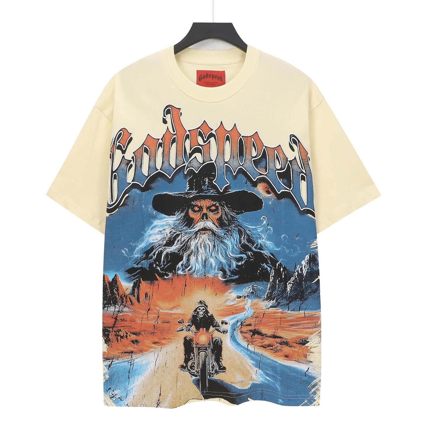 Beige Street Vintage Washed T-Shirt (Crafted Print) 5303