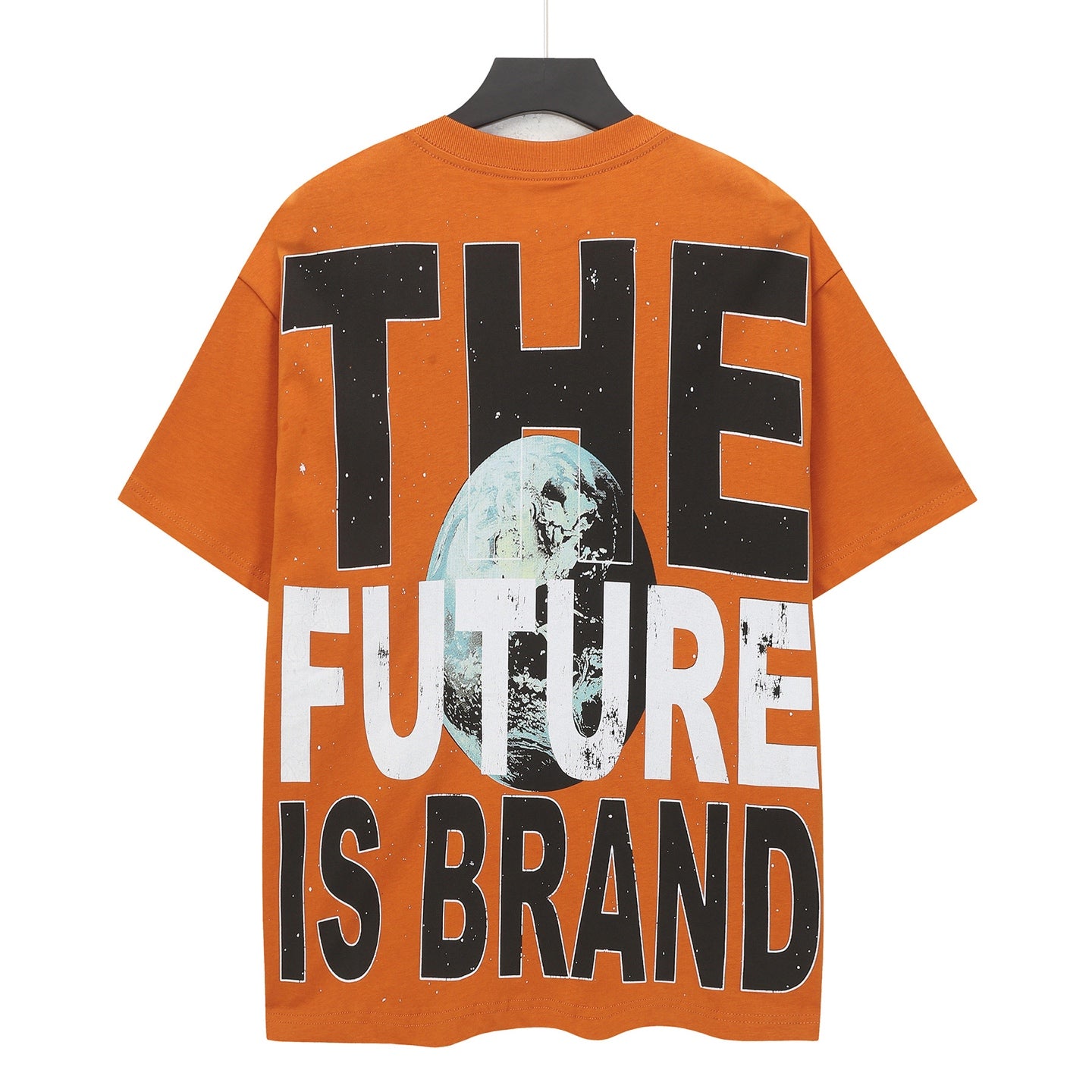 Brick Red Street Vintage Washed T-Shirt (Crafted Print) 5305