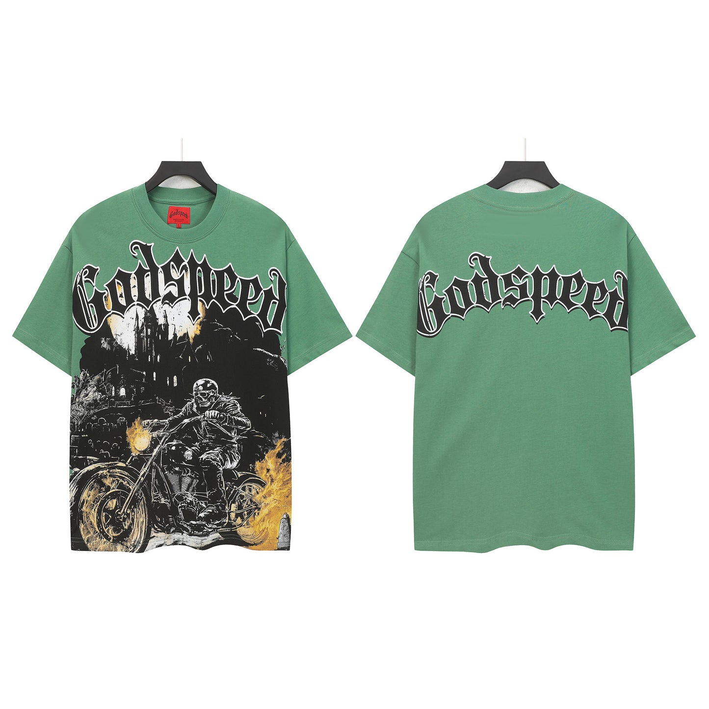 Green Street Vintage Washed T-Shirt (Crafted Print) 5306