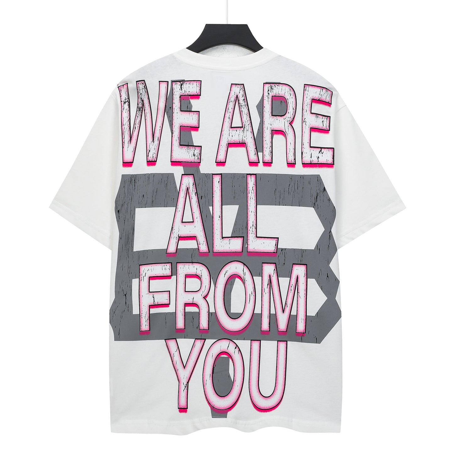 White Street Vintage Washed T-Shirt (Crafted Print) 5307