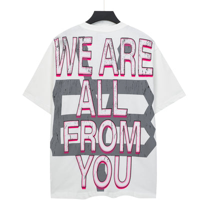 White Street Vintage Washed T-Shirt (Crafted Print) 5307