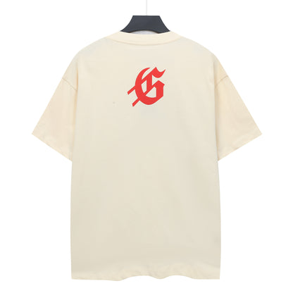 Beige Street Vintage Washed T-Shirt (Crafted Print) 5308