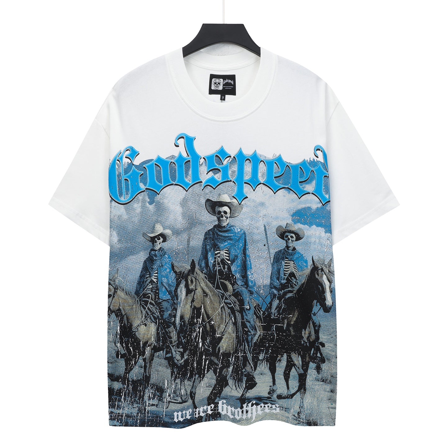 White Street Vintage Washed T-Shirt (Crafted Print) 5310