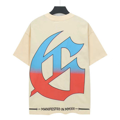 Beige Street Vintage Washed T-Shirt (Crafted Print) 5321