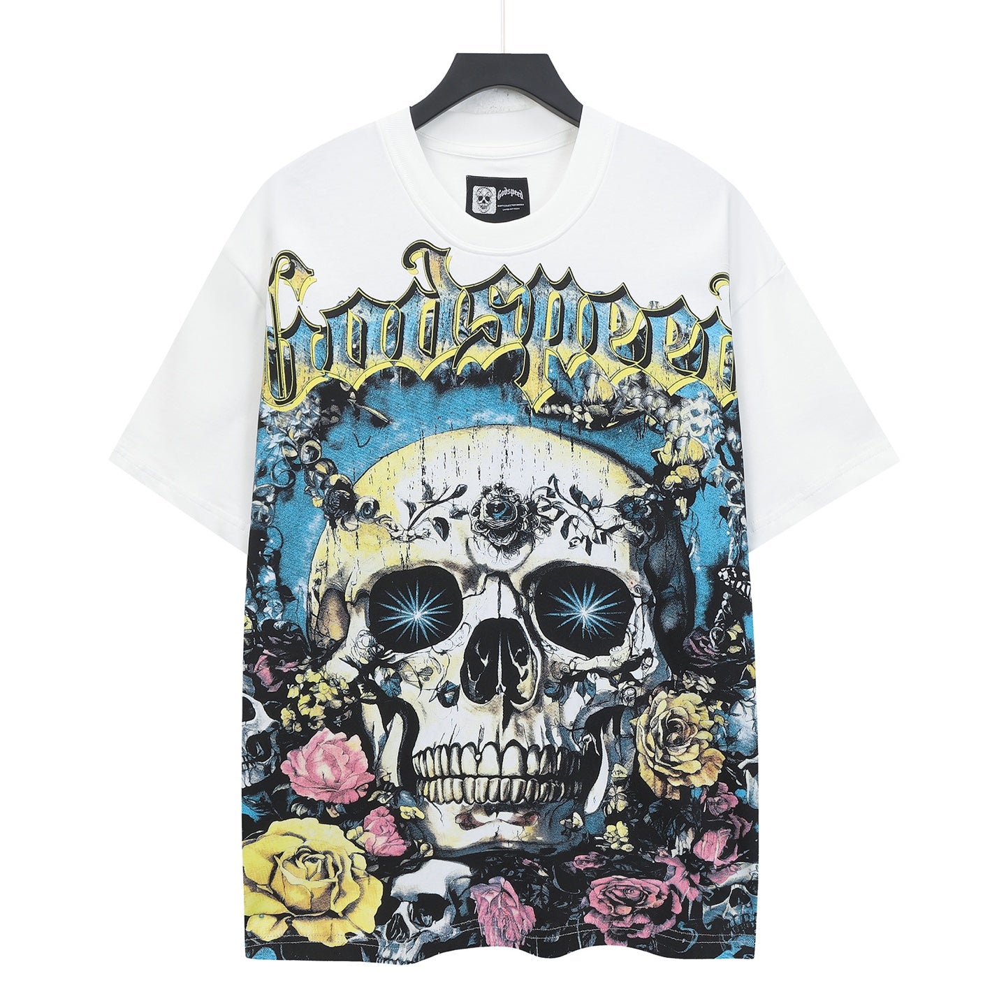 White Street Vintage Washed T-Shirt (Crafted Print) 5323