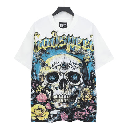 White Street Vintage Washed T-Shirt (Crafted Print) 5323