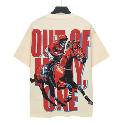Beige Street Vintage Washed T-Shirt (Crafted Print) 5326