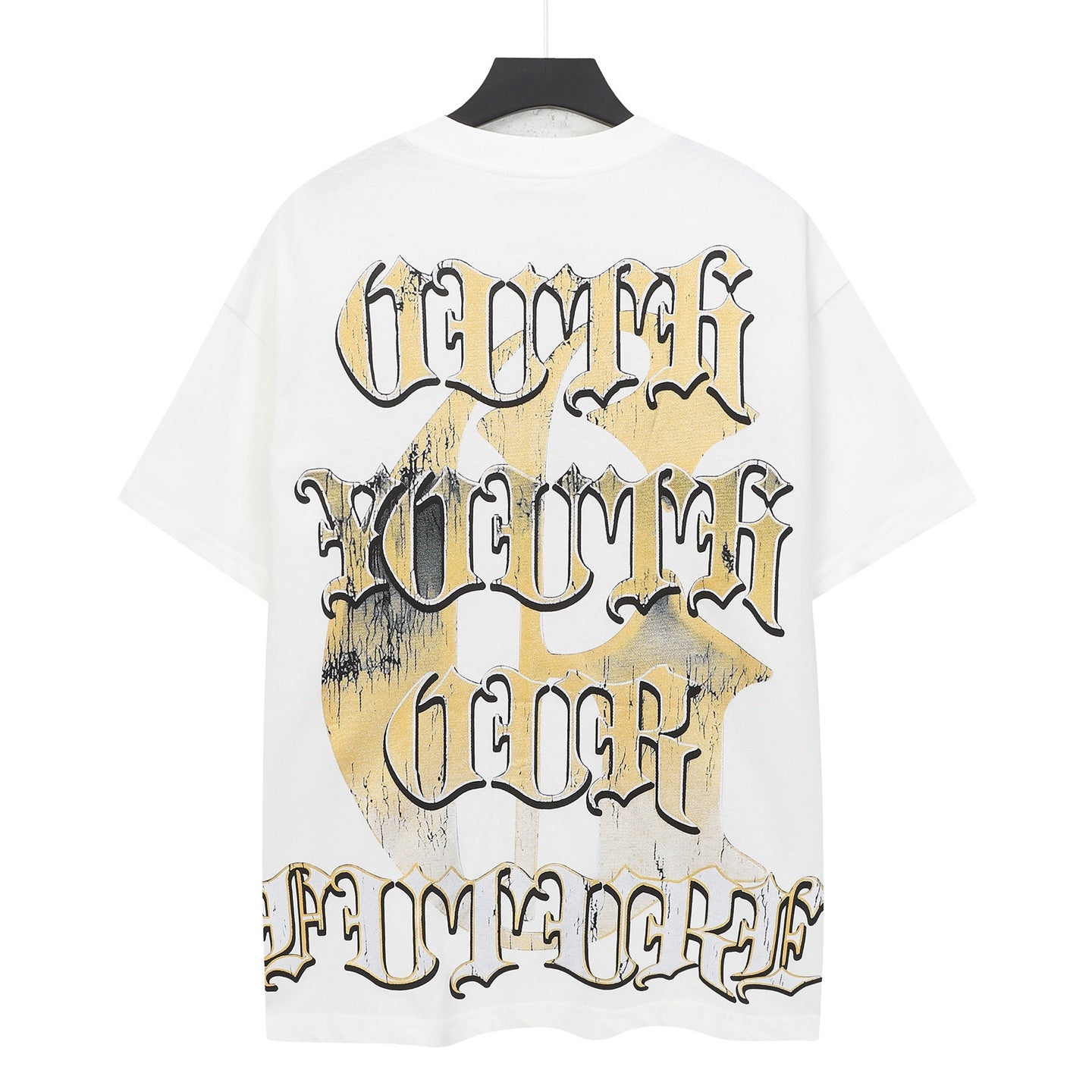 White Street Vintage Washed T-Shirt (Crafted Print) 5330