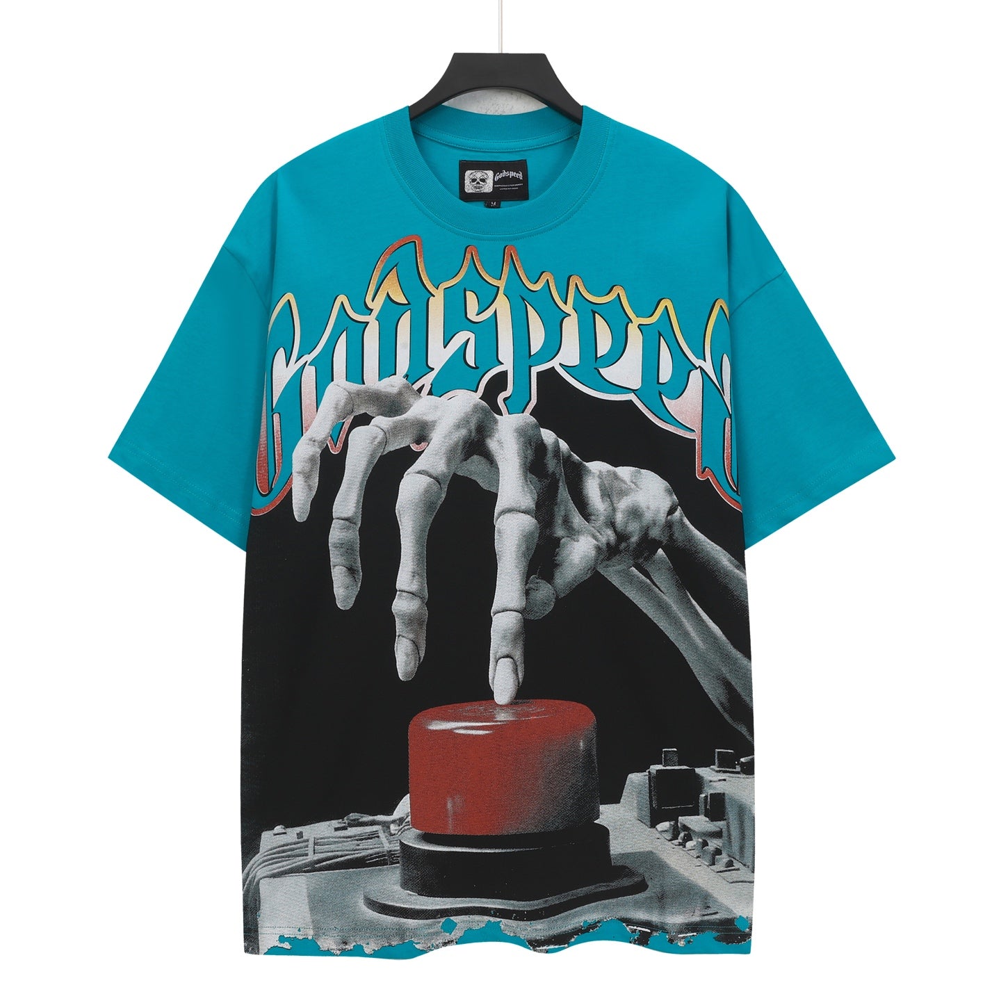 Blue Street Vintage Washed T-Shirt (Crafted Print) 5332