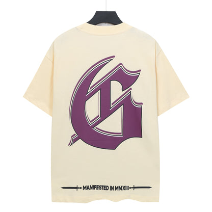 Beige Street Vintage Washed T-Shirt (Crafted Print) 5335