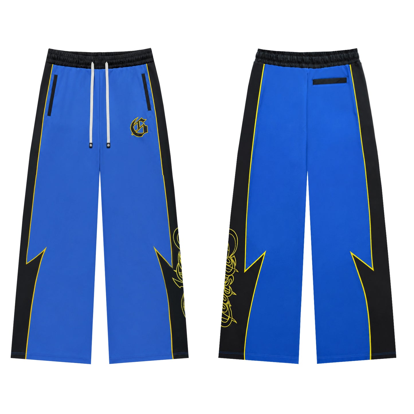 Color Block Lightning Stripe Gothic Print Tracksuit Set Zip-Up Jacket & Pants Streetwear Two-Piece Set 6071 8282