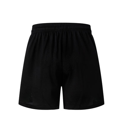 Black Streetwear bills Shorts Quick Dry Loose Fit Breathable Elastic Waist Summer Casual Shorts EES14