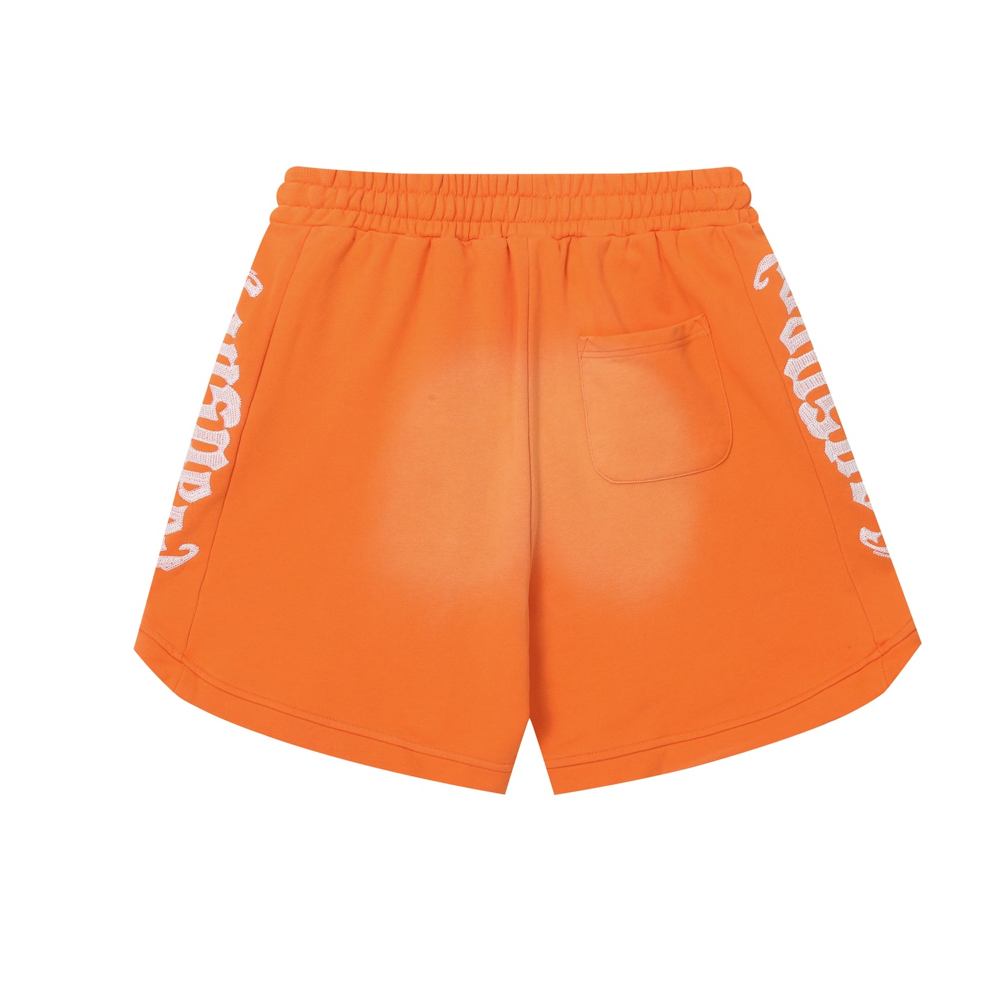 Vintage Street Style Washed Embroidered Letter Drawstring Shorts Loose Fit Unisex Streetwear Casual Shorts G0001
