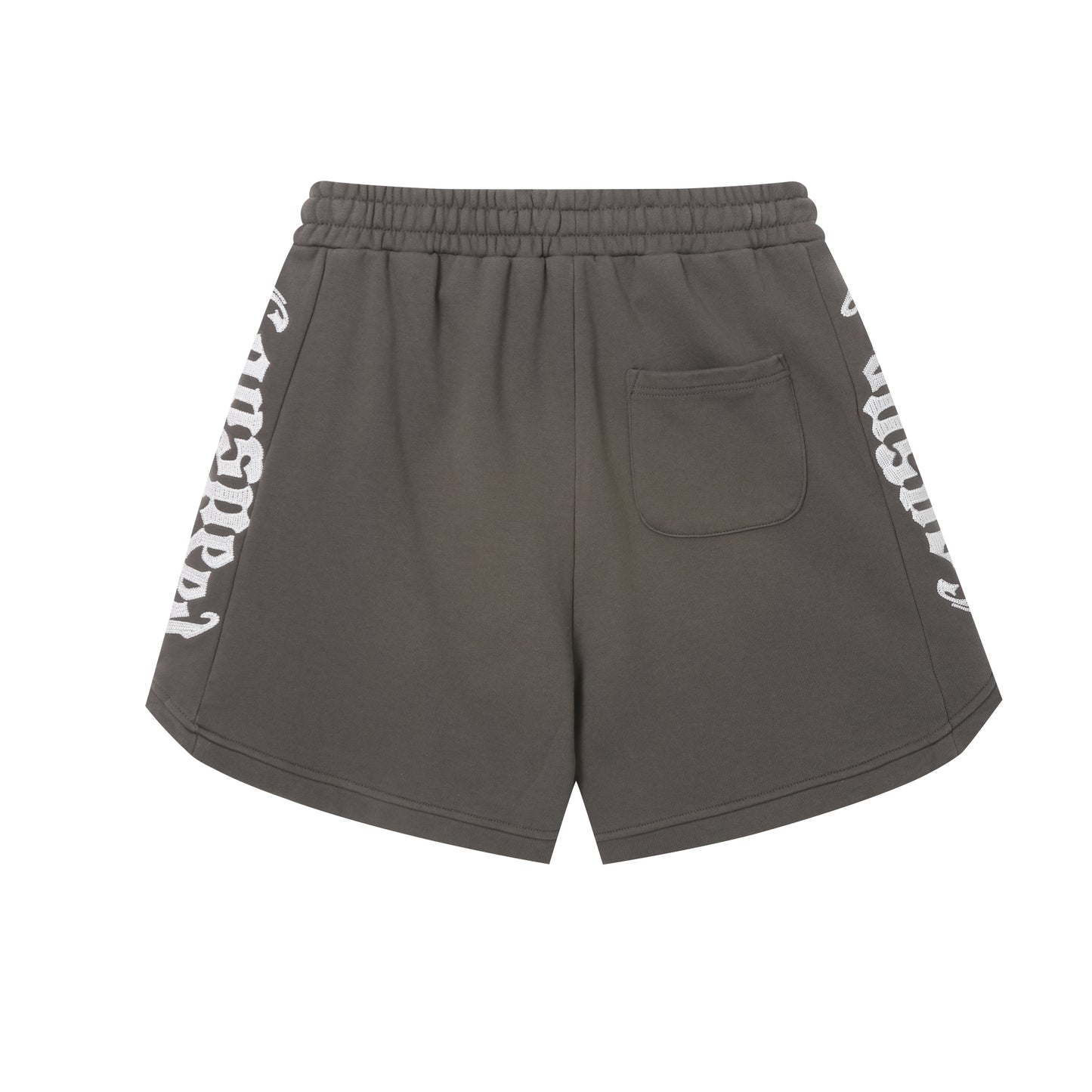 Vintage Street Style Washed Embroidered Letter Drawstring Shorts Loose Fit Unisex Streetwear Casual Shorts G0001