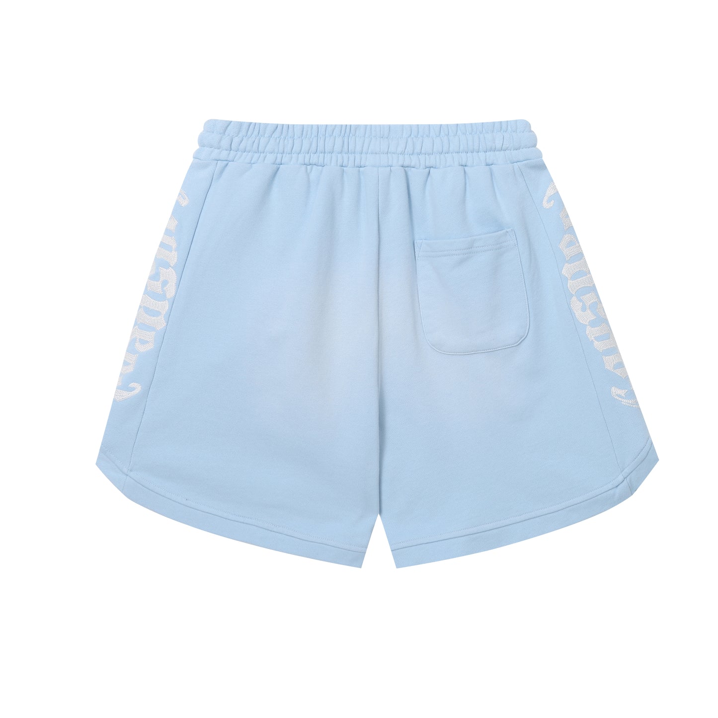 Vintage Street Style Washed Embroidered Letter Drawstring Shorts Loose Fit Unisex Streetwear Casual Shorts G0001