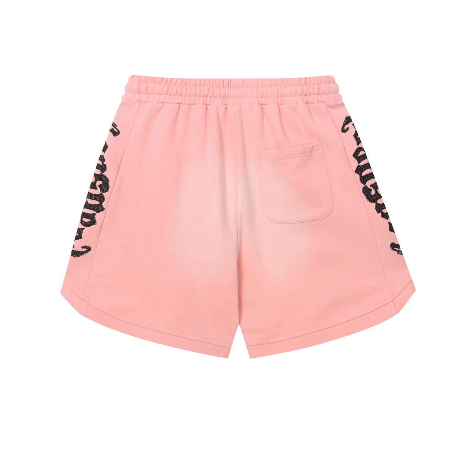 Vintage Street Style Washed Embroidered Letter Drawstring Shorts Loose Fit Unisex Streetwear Casual Shorts G0001