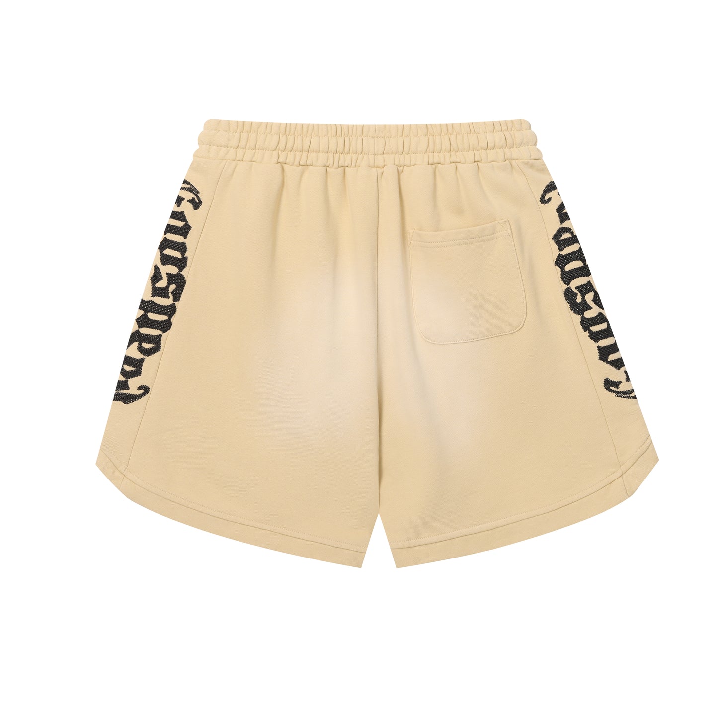 Vintage Street Style Washed Embroidered Letter Drawstring Shorts Loose Fit Unisex Streetwear Casual Shorts G0001