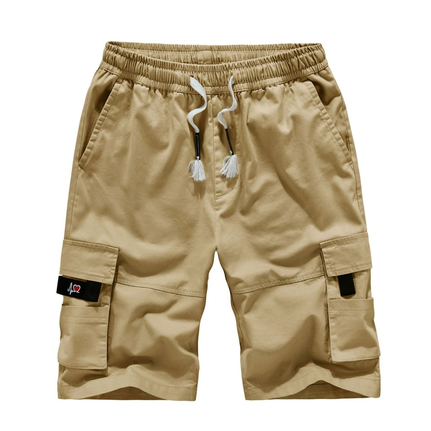 Summer men's tooling shorts loose large size men's pure cotton five-point pants multi-pocket casual pants