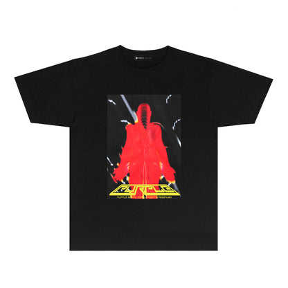 Purple Heat Reactive Character Graphic T Shirt Short Sleeve Streetwear Tee PUR005