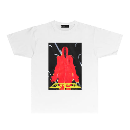 Purple Heat Reactive Character Graphic T Shirt Short Sleeve Streetwear Tee PUR005