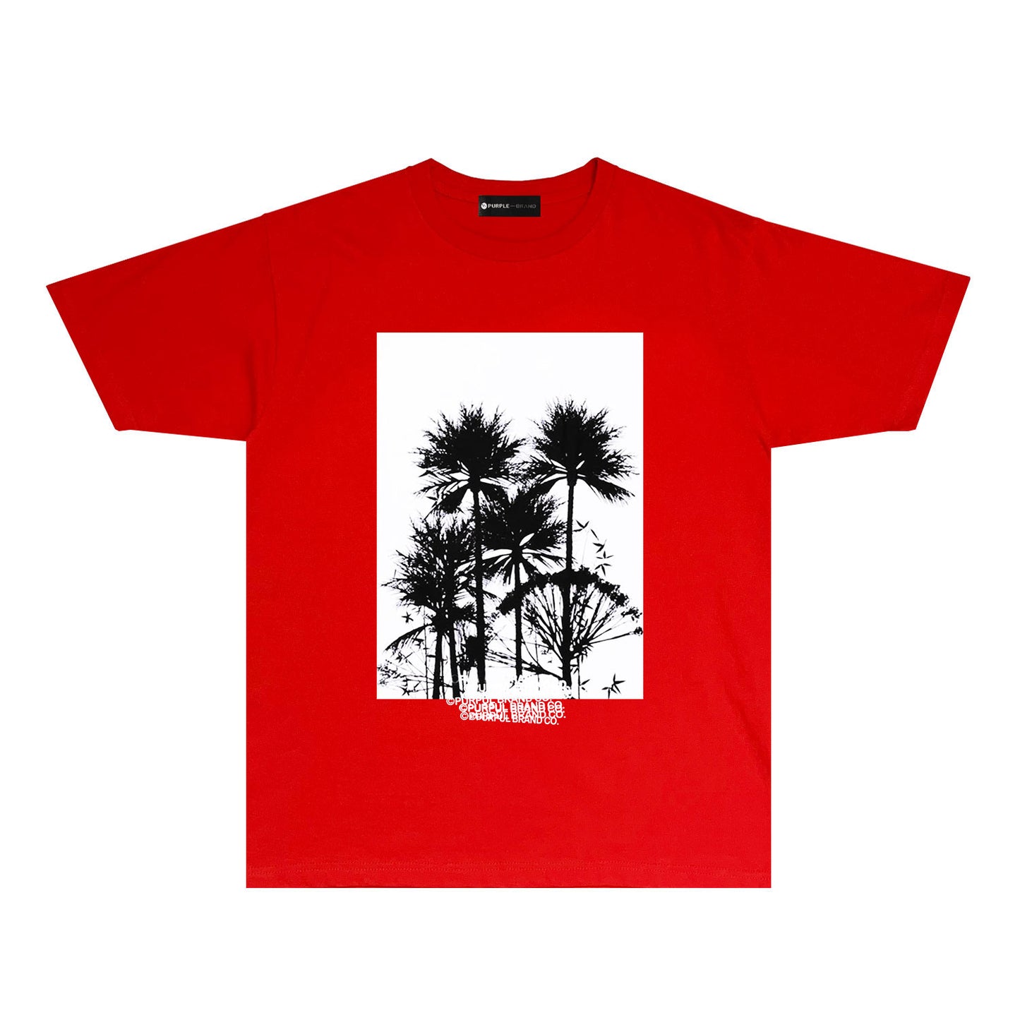 Purple Graffiti Print Short Sleeve T Shirt Streetwear Tee PUR008