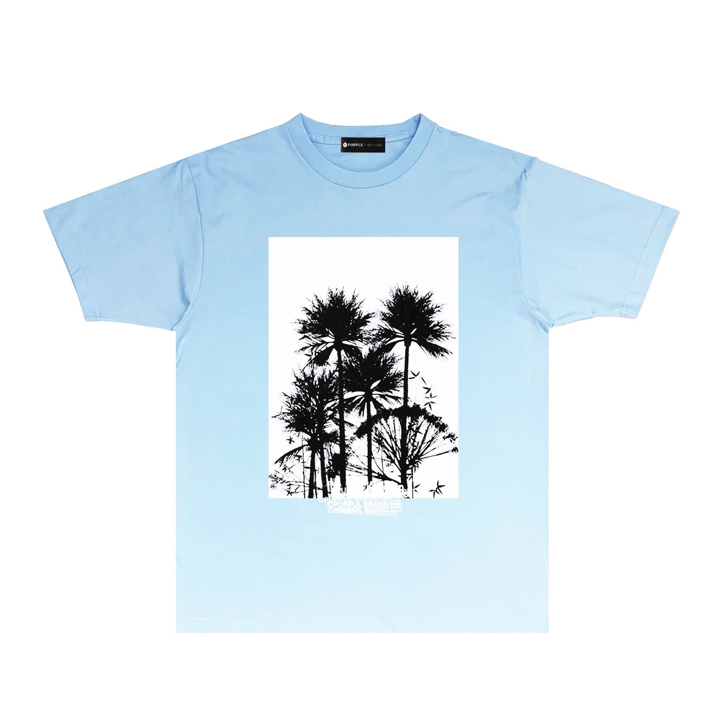 Purple Graffiti Print Short Sleeve T Shirt Streetwear Tee PUR008