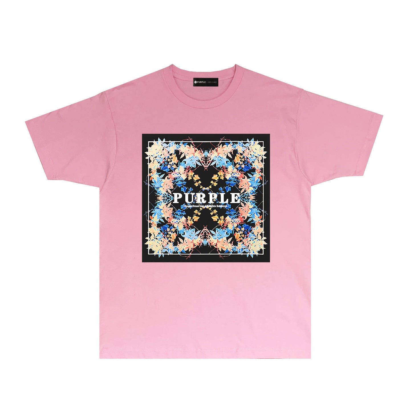 Purple Graffiti Graphic T Shirt Short Sleeve Casual Streetwear Tee PUR009