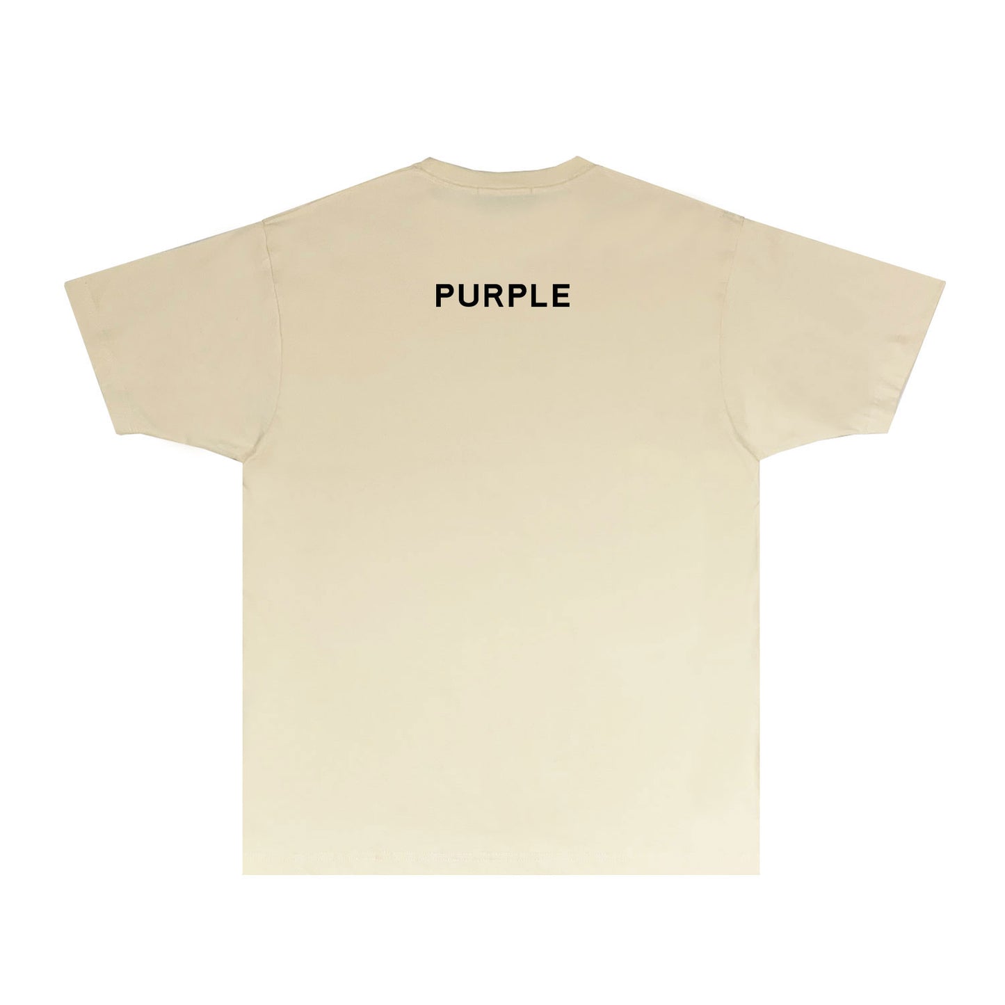 Purple P Letter Graphic T Shirt Short Sleeve Casual Streetwear Tee PUR010