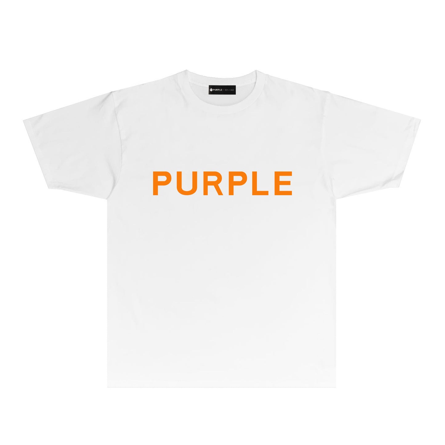 Purple Classic Letter Graphic T Shirt Short Sleeve Casual Streetwear Tee PUR020