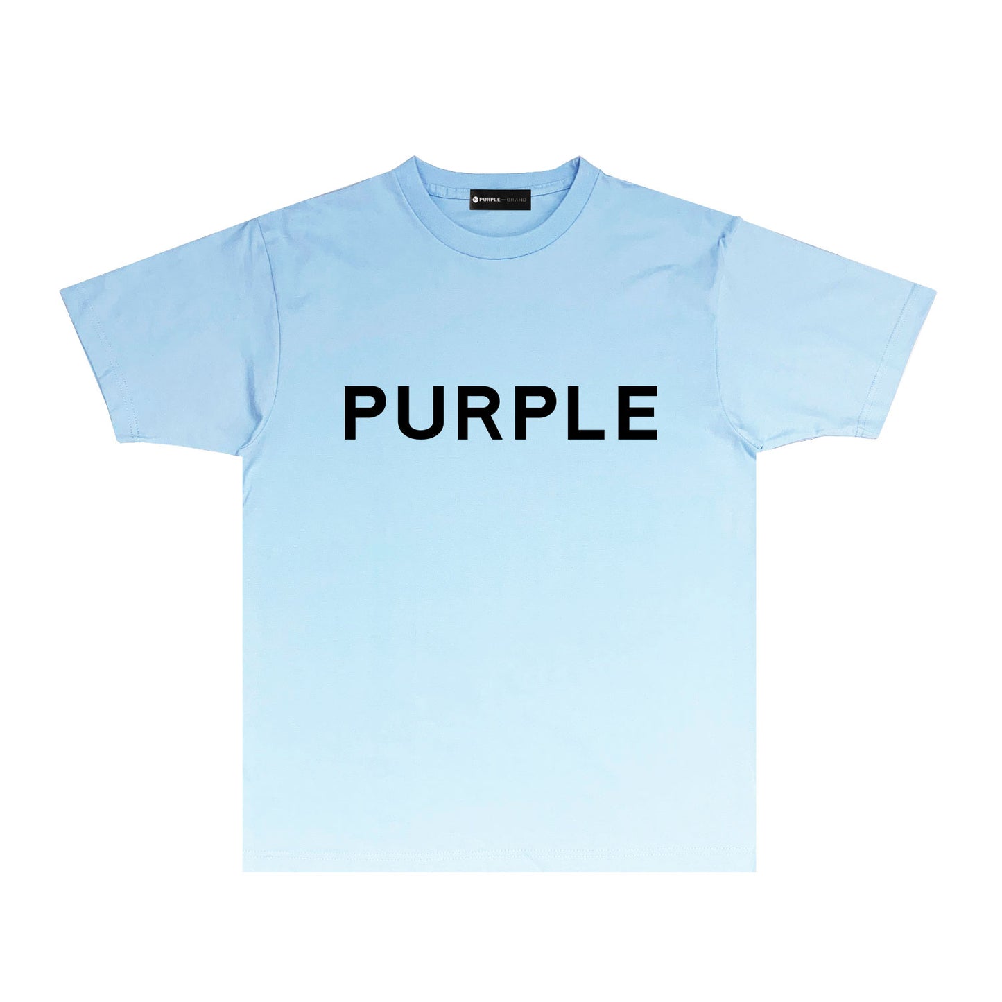 Purple Classic Letter Graphic T Shirt Short Sleeve Casual Streetwear Tee PUR020