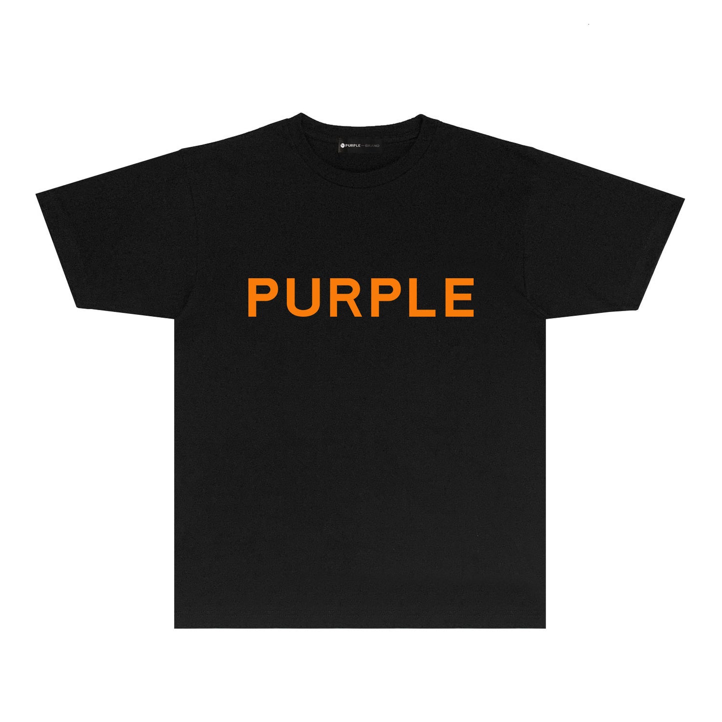 Purple Classic Letter Graphic T Shirt Short Sleeve Casual Streetwear Tee PUR020