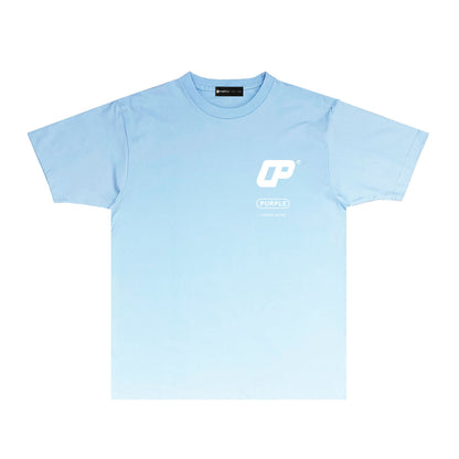 Purple Number Logo Graphic T Shirt Short Sleeve Casual Streetwear Tee PUR026