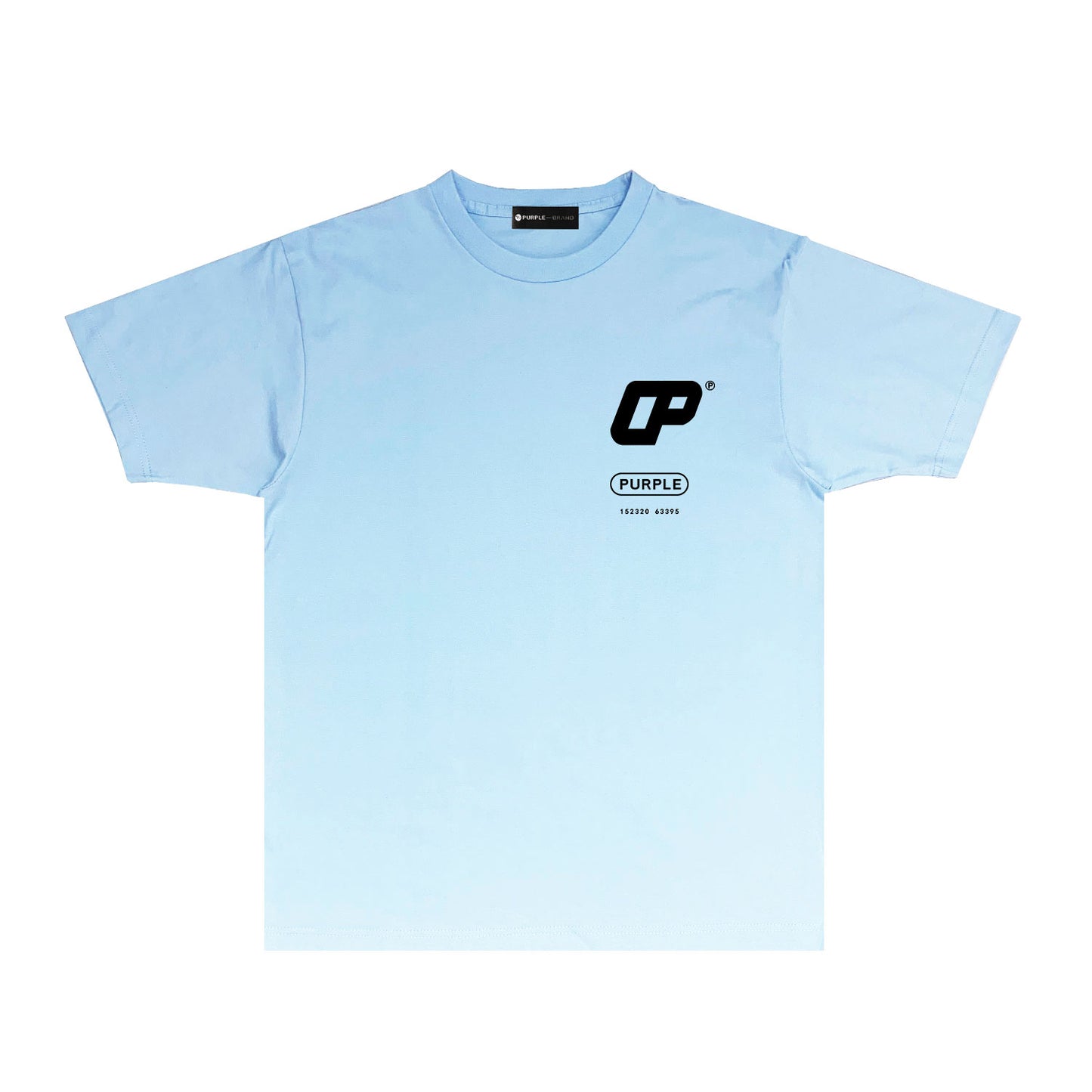 Purple Number Logo Graphic T Shirt Short Sleeve Casual Streetwear Tee PUR026