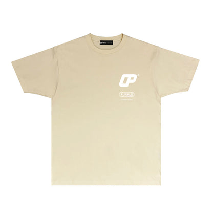 Purple Number Logo Graphic T Shirt Short Sleeve Casual Streetwear Tee PUR026