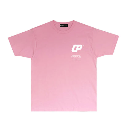 Purple Number Logo Graphic T Shirt Short Sleeve Casual Streetwear Tee PUR026