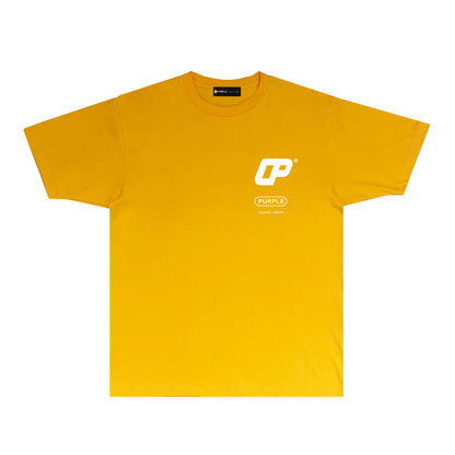 Purple Number Logo Graphic T Shirt Short Sleeve Casual Streetwear Tee PUR026