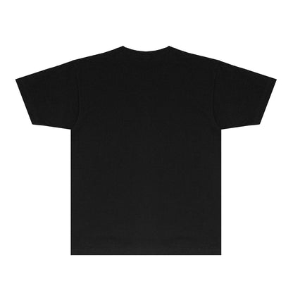 Purple Cross Light Graphic T-Shirt Short Sleeve Casual Streetwear Tee PUR033
