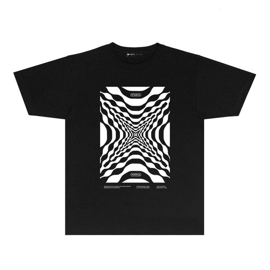 Purple Perspective Graphic T Shirt Short Sleeve Casual Streetwear Tee PUR037
