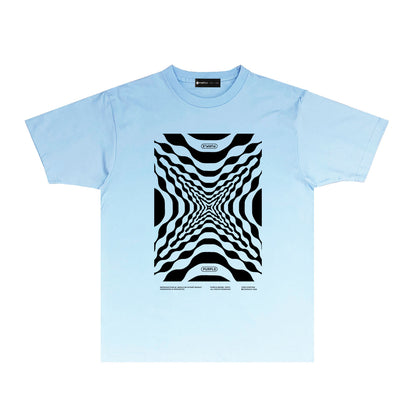 Purple Perspective Graphic T Shirt Short Sleeve Casual Streetwear Tee PUR037